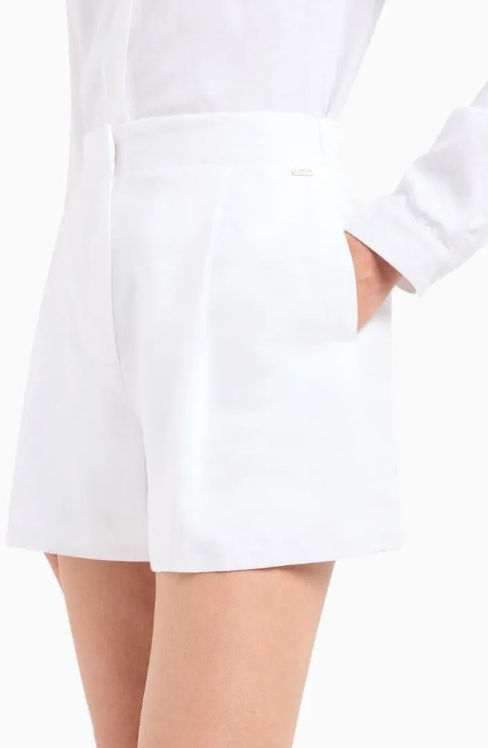 Armani Exchange Women's Linen Cotton Shorts