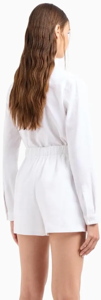 Armani Exchange Women's Linen Cotton Shorts