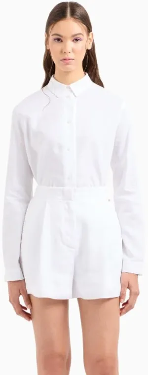 Armani Exchange Women's Linen Cotton Shorts