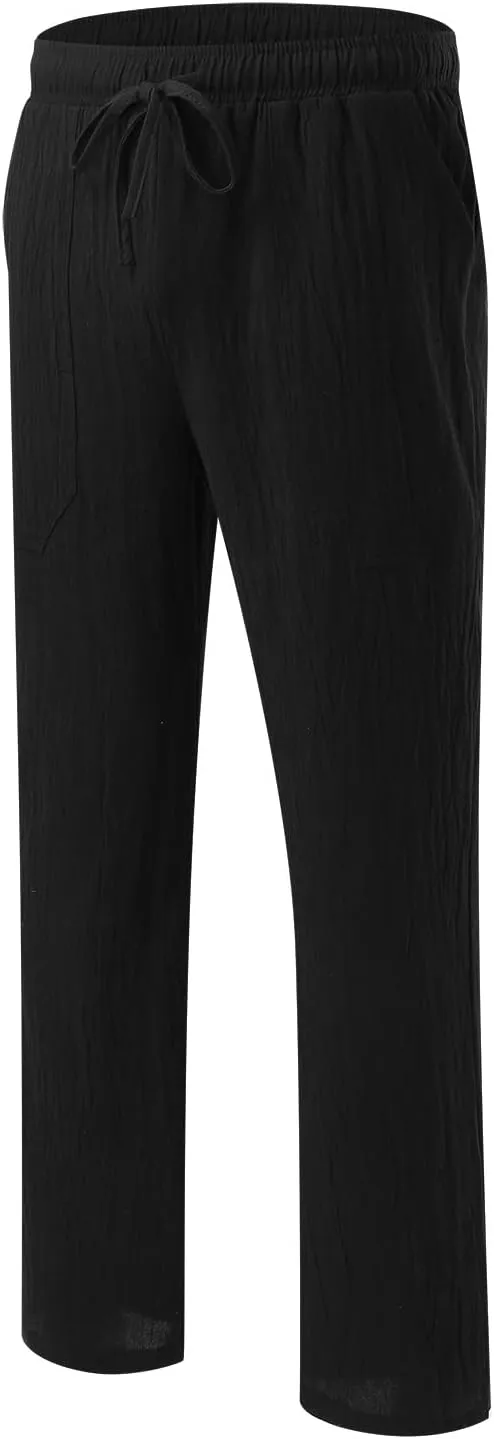 Cargo Pants for Men Big and Tall, Chino Jogger Pants Sweatpants for Men Pants Casual Rope Loose Heavyweight Fit Cargo