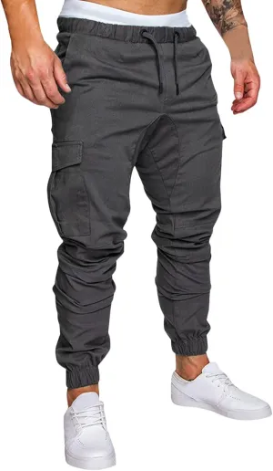 Cargo Pants for Men Big and Tall Jogger Pants Men Sweatpants Men's Basic Active Fleece Jogger Pants Big & Tall Sizes