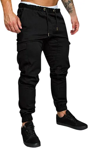 Cargo Pants for Men Big and Tall Jogger Pants Men Sweatpants Men's Basic Active Fleece Jogger Pants Big & Tall Sizes