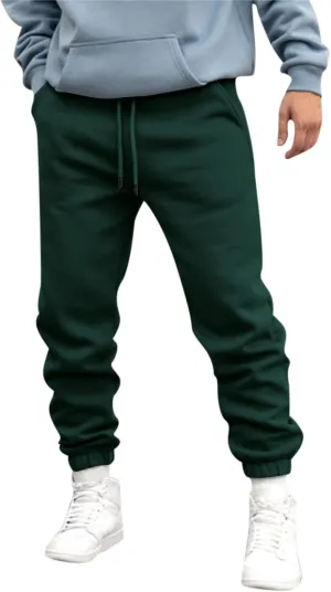 Cargo Pants for Men Relaxed Fit Elastic Waist Baggy Drop Crotch Sweatpant Mens Heavyweight Sweatpants Fleece Trousers
