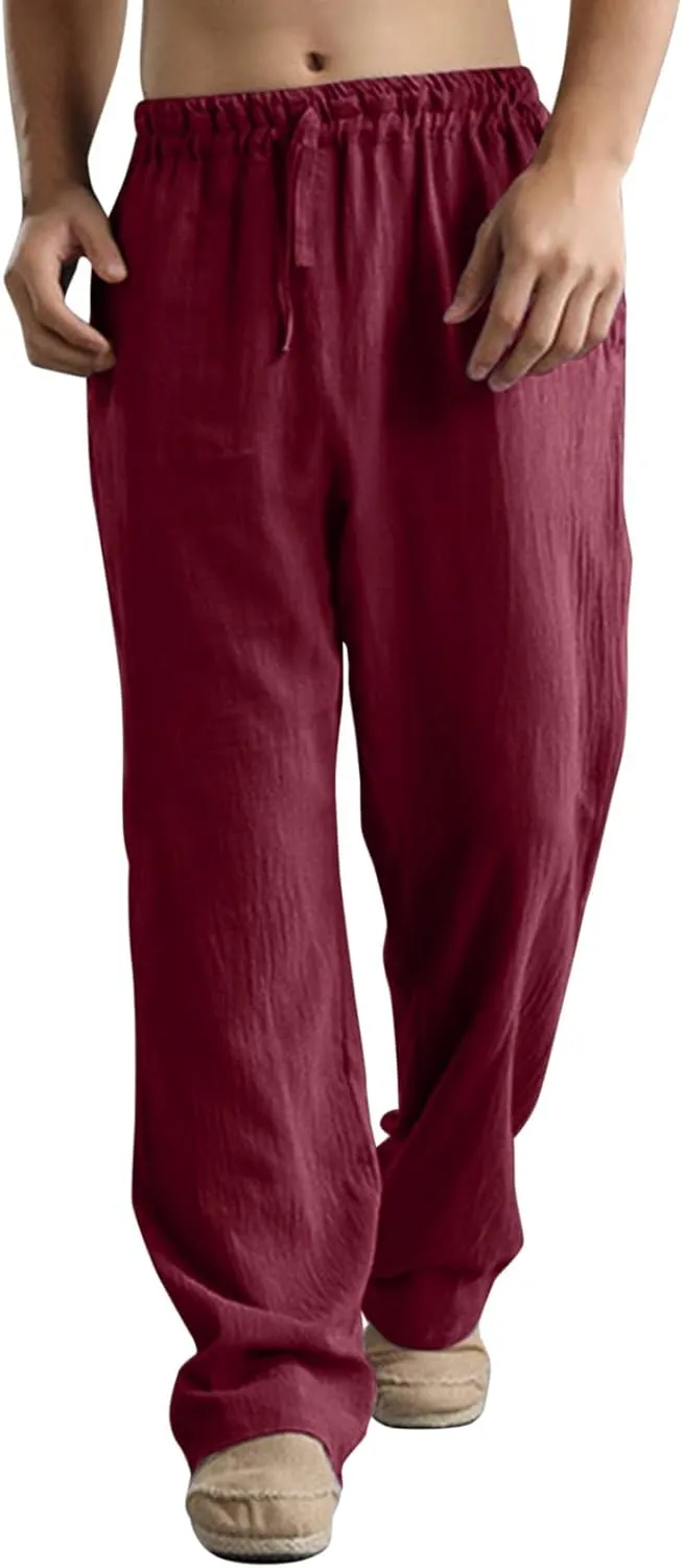 Cargo Pants for Men Relaxed Fit Leg Trousers Workout Jogger Pants with Pockets Sweatpants for Men Mens Zip Joggers