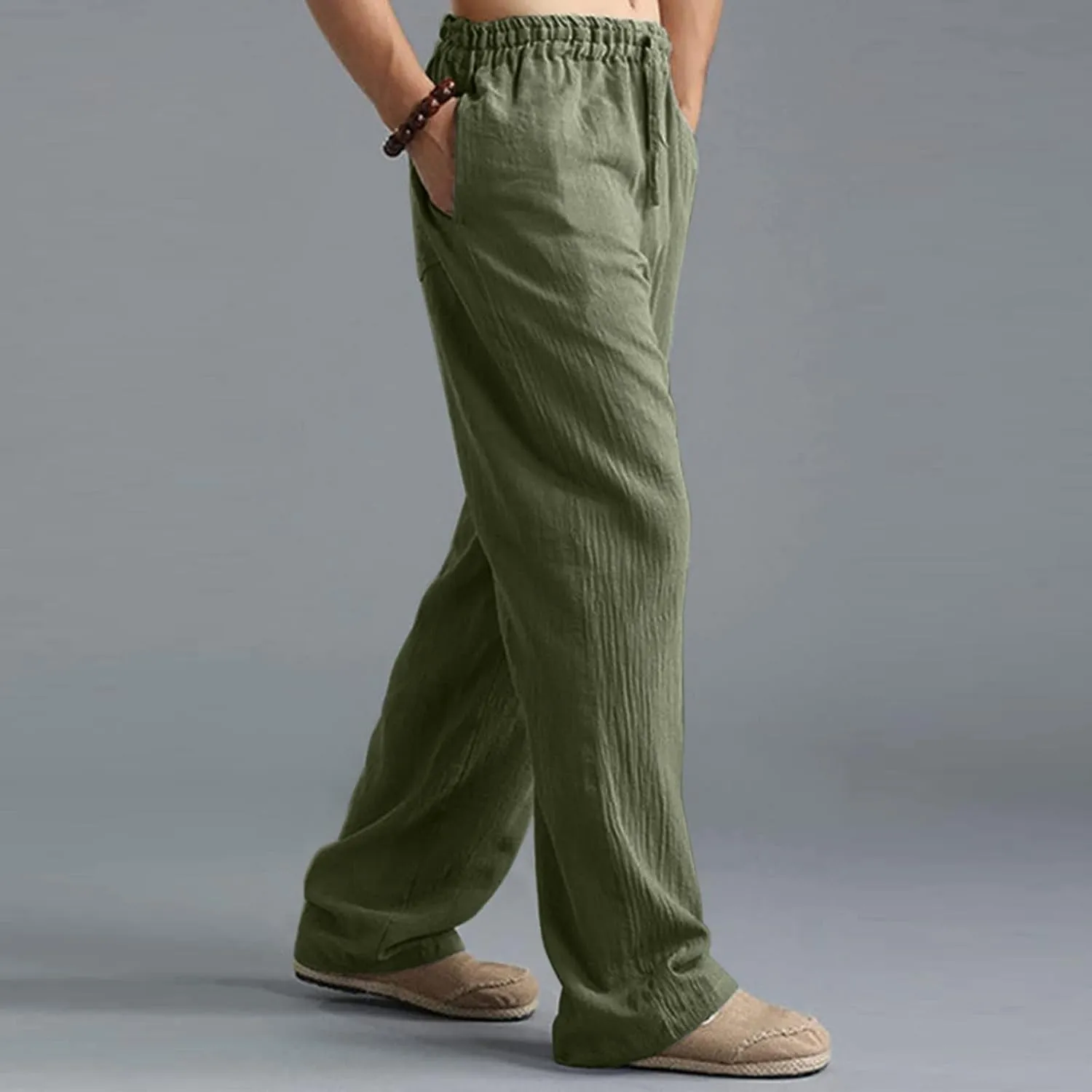 Cargo Pants for Men Relaxed Fit Leg Trousers Workout Jogger Pants with Pockets Sweatpants for Men Mens Zip Joggers
