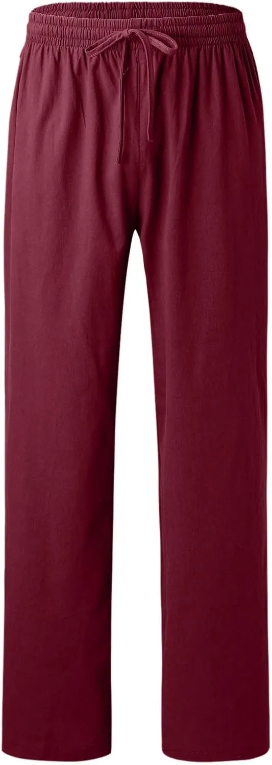 Cargo Pants for Men Relaxed Fit Leg Trousers Workout Jogger Pants with Pockets Sweatpants for Men Mens Zip Joggers