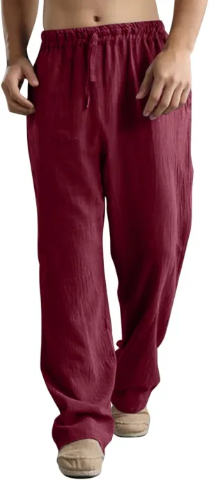 Cargo Pants for Men Relaxed Fit Leg Trousers Workout Jogger Pants with Pockets Sweatpants for Men Mens Zip Joggers