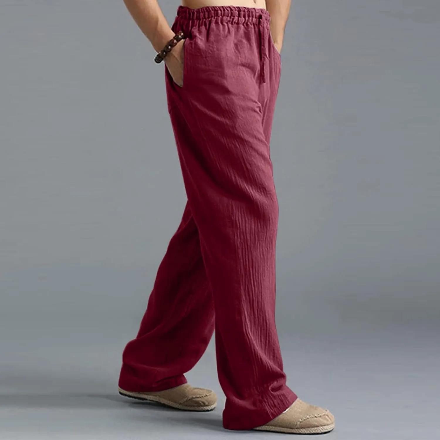 Cargo Pants for Men Relaxed Fit Leg Trousers Workout Jogger Pants with Pockets Sweatpants for Men Mens Zip Joggers