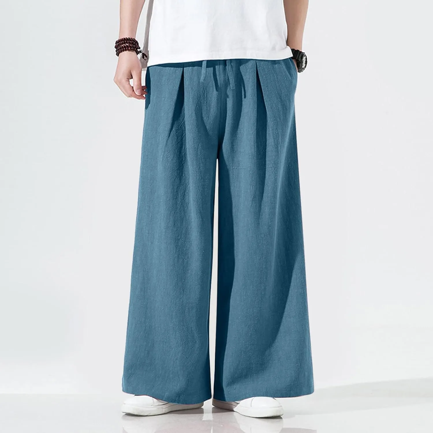 Cargo Pants for Men Relaxed Fit Pants 6 Pocket Full Outdoor Casual Sweatpants Sweatpants for Men Pants Casual Rope