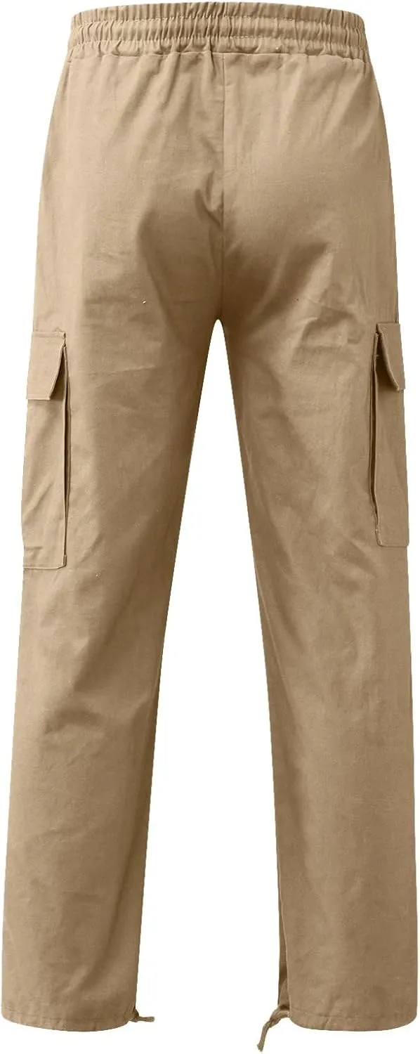 Cargo Pants for Men Relaxed Fit Slim Striped Workout Casual Tapered Sweatpants Men's Pants Casual Cargo Men's Jogger