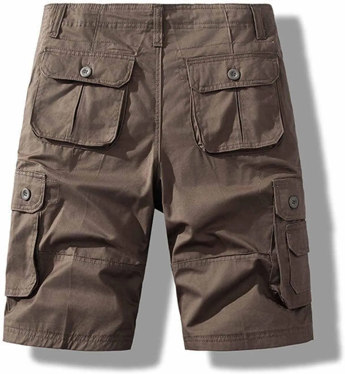 Cargo Shorts for Men Multi Pockets Relaxed Fit Below Knee Camouflage Shorts Button Classic Outdoor Tactical Outfits