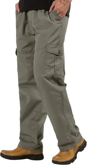 Cargo Sweatpants for Men Mens Lounge Pants Sweatpants Pant with Zipper Pockets Tapered Athletic Joggers Track Workout