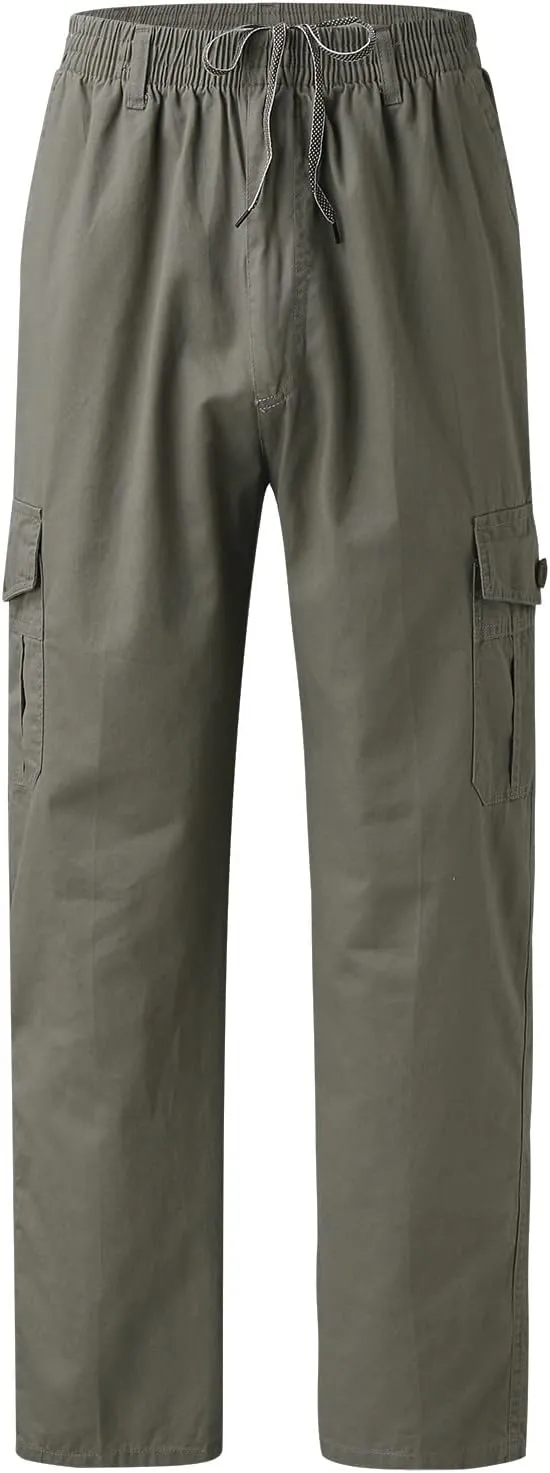 Cargo Sweatpants for Men Mens Lounge Pants Sweatpants Pant with Zipper Pockets Tapered Athletic Joggers Track Workout