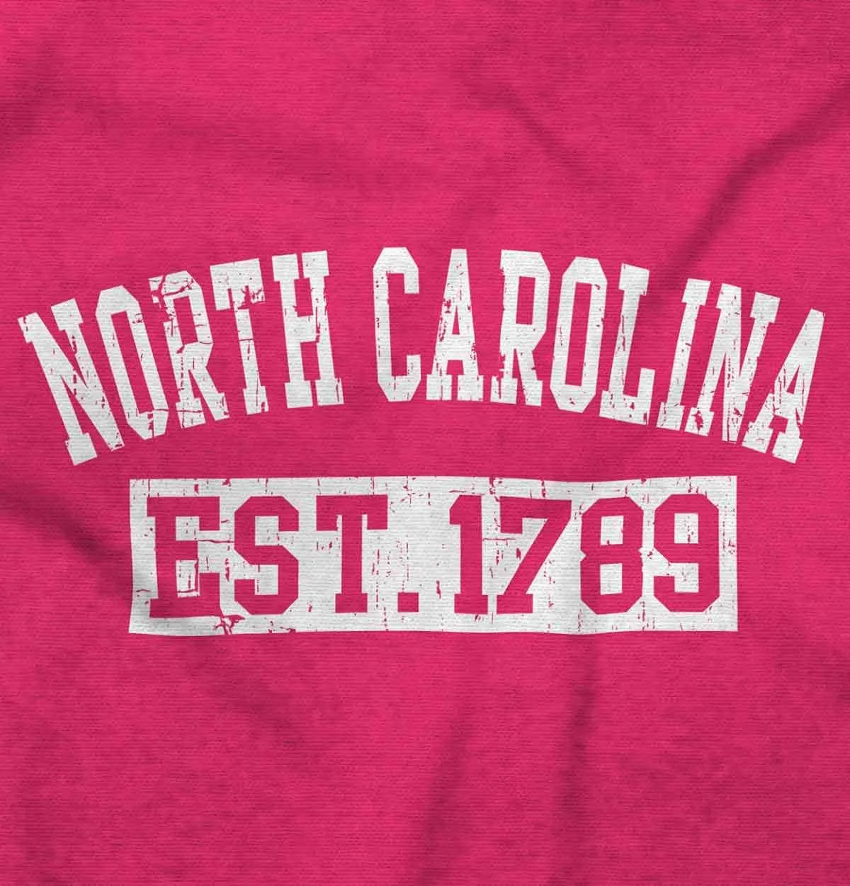 Classic Teaze Vintage North Carolina Distressed Est Hoodie Sweatshirt Women Men
