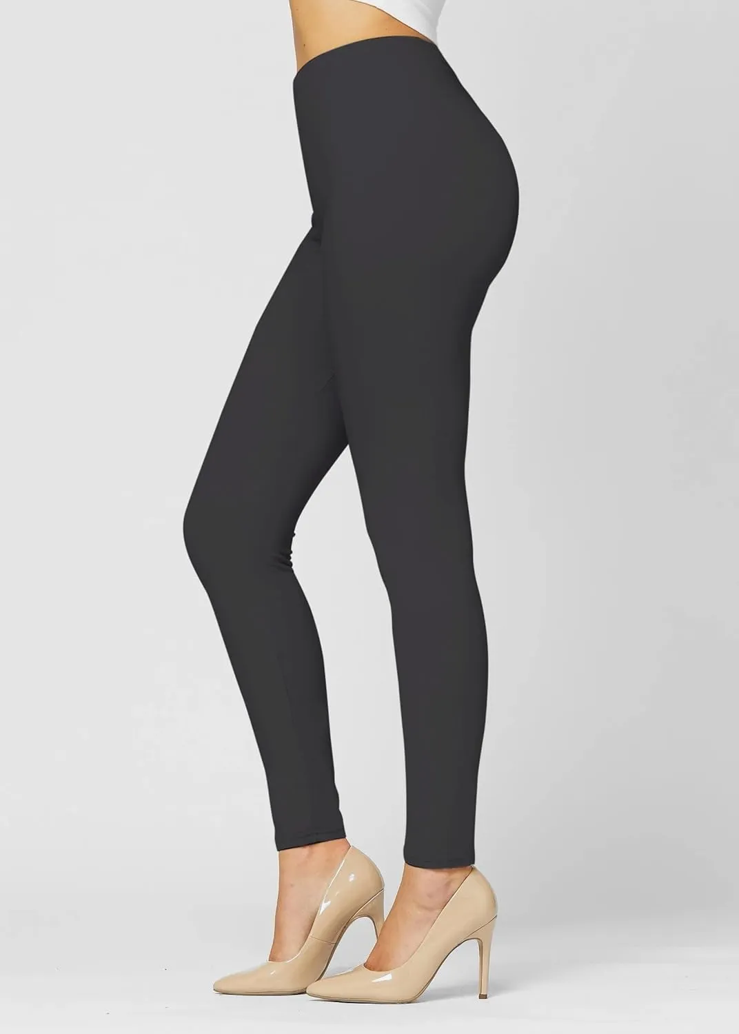 Conceited Ultra Soft Leggings for Women - Full Length, Biker Shorts and Capri's - High Rise - Regular and Plus Size