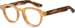 Cyxus Blue Light Glasses Fashion Round Computer Blue Ray Blocking Glasses Tr90 Frame Anti Glare Strain For Men Women 8553
