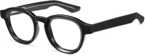 Cyxus Blue Light Glasses Fashion Round Computer Blue Ray Blocking Glasses Tr90 Frame Anti Glare Strain For Men Women 8553