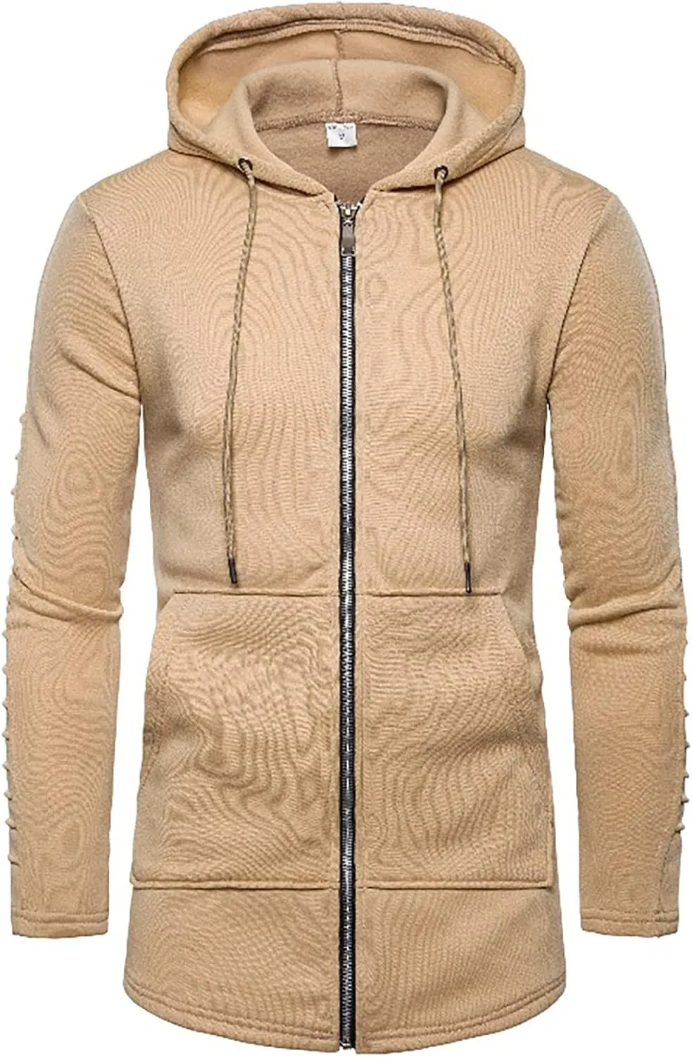 DuDubaby Hoodies for Men Casual Camouflage Sports Sweatshirt Long Sleeve Zipper Hooded Jacket Coat