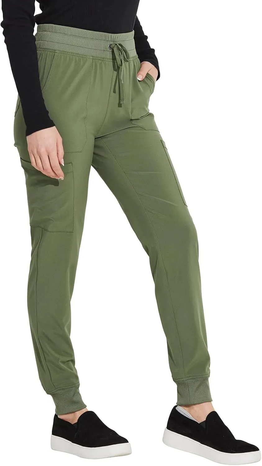EDS Essentials Jogger Scrubs for Women, Drawstring Scrub Pants DK065