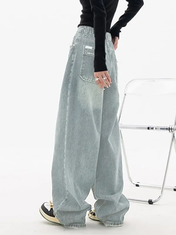 EMMIOL Jeans for Women Wide Leg Baggy Jeans High Waist Y2K Cargo Pants Casual Loose Boyfriends Trousers Vintage Streetwear