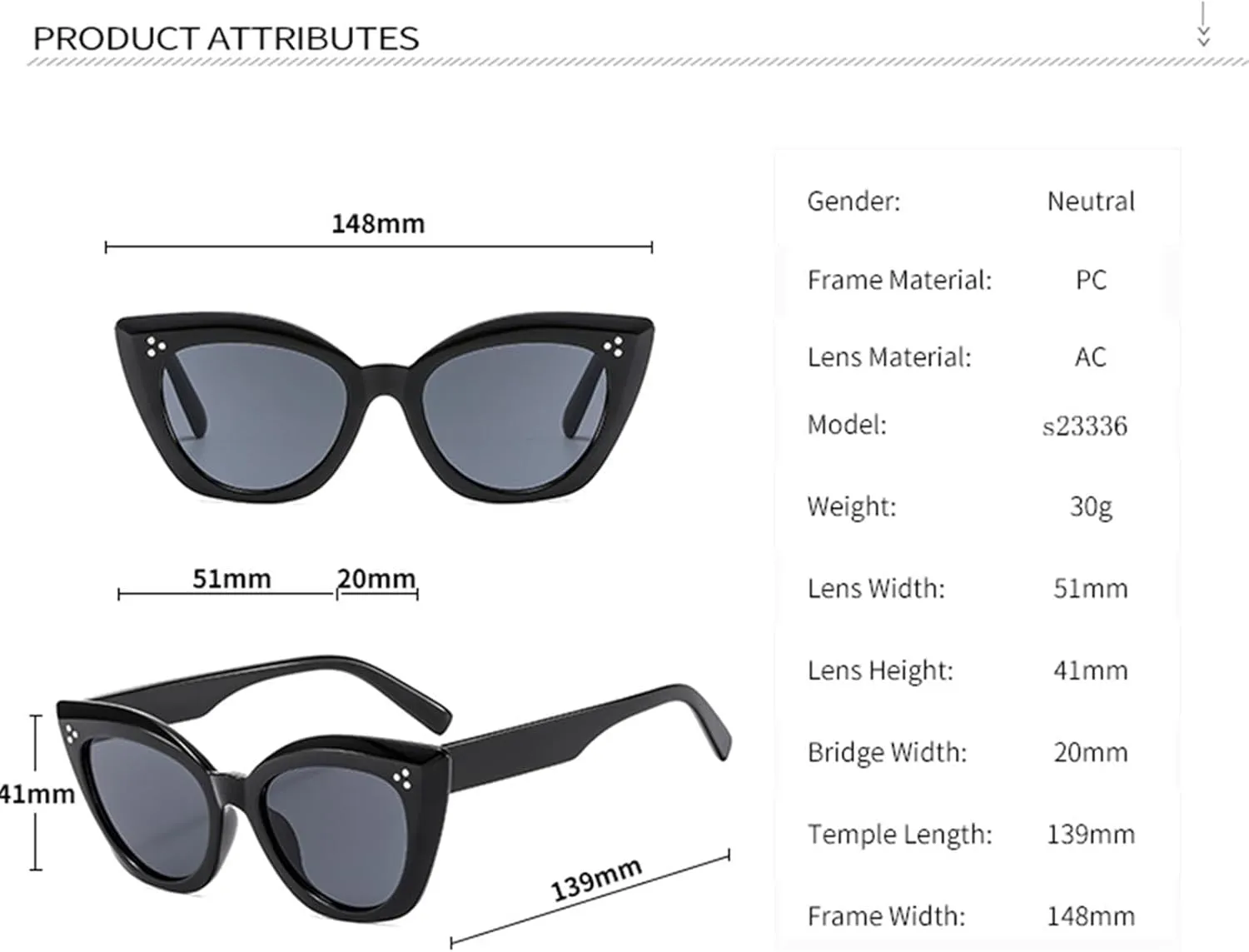Fashion Cat Eye Sun Glasses Women Sunglasses Vintage Eyewear Female Shades Uv400 Eyeglasses