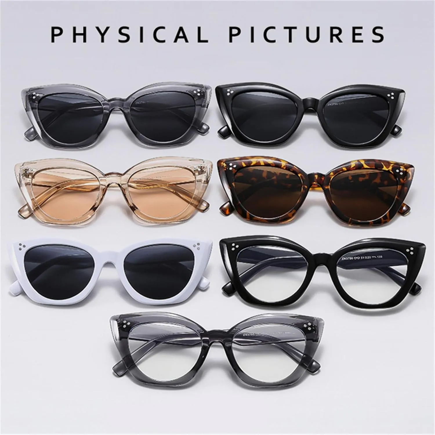 Fashion Cat Eye Sun Glasses Women Sunglasses Vintage Eyewear Female Shades Uv400 Eyeglasses