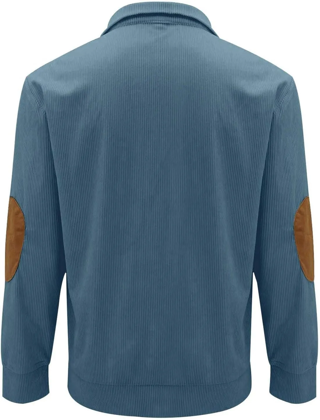 GOFULY Corduroy Sweatshirts For Men No Hood Mock Neck Butto Henley Shirt Long Sleeve Pullovers Fashion Stand Collar Sweater