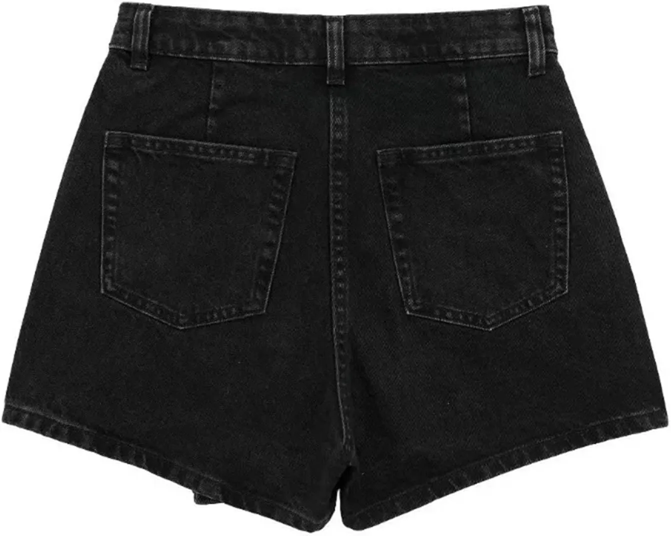 Gothic Summer Women's Jeans Fashion Street Button Front Washed Jeans Sexy Slim Mini Jean Skirt Pants