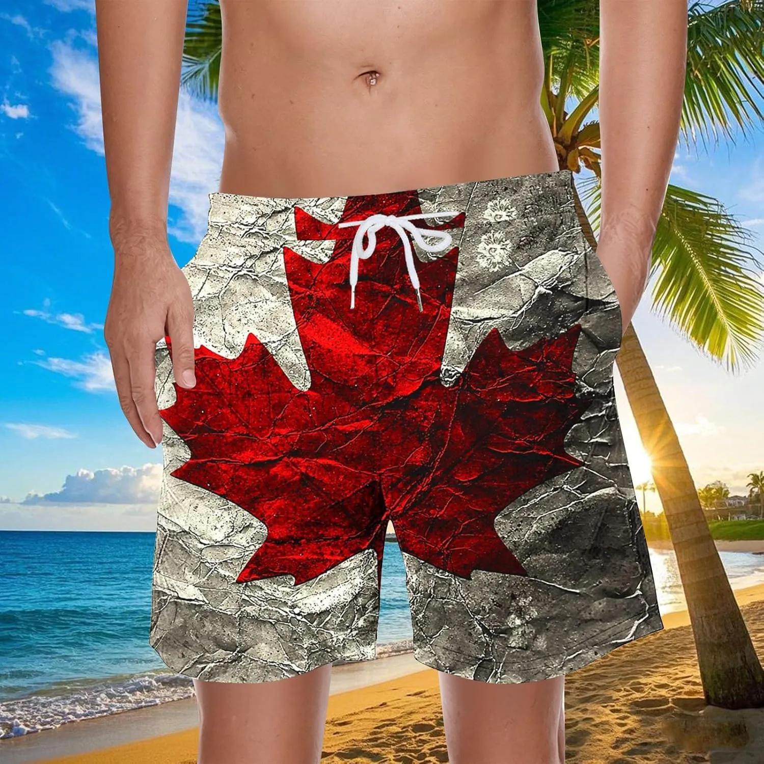 Gym Basketball Mens Cargo Shorts Elastic Waistband Drawstring Summer Casual Cotton Big & Tall Relaxed Fit Work Shorts