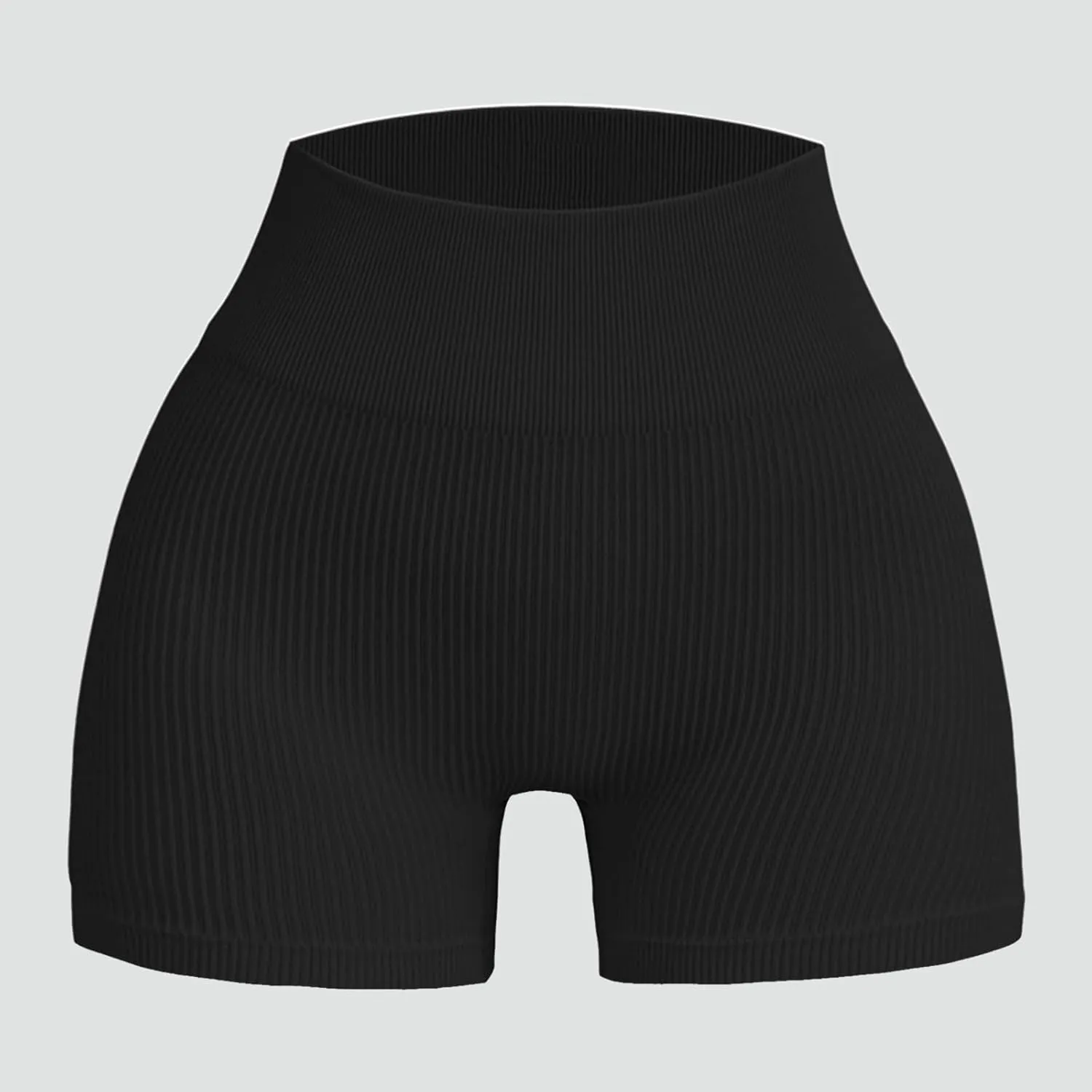 High Waist Yoga Shorts Ribbed Knit Comfy Butt Lifting Slim Fit Leggings Short Lightweight Lounge Yoga Shorts with Pocket