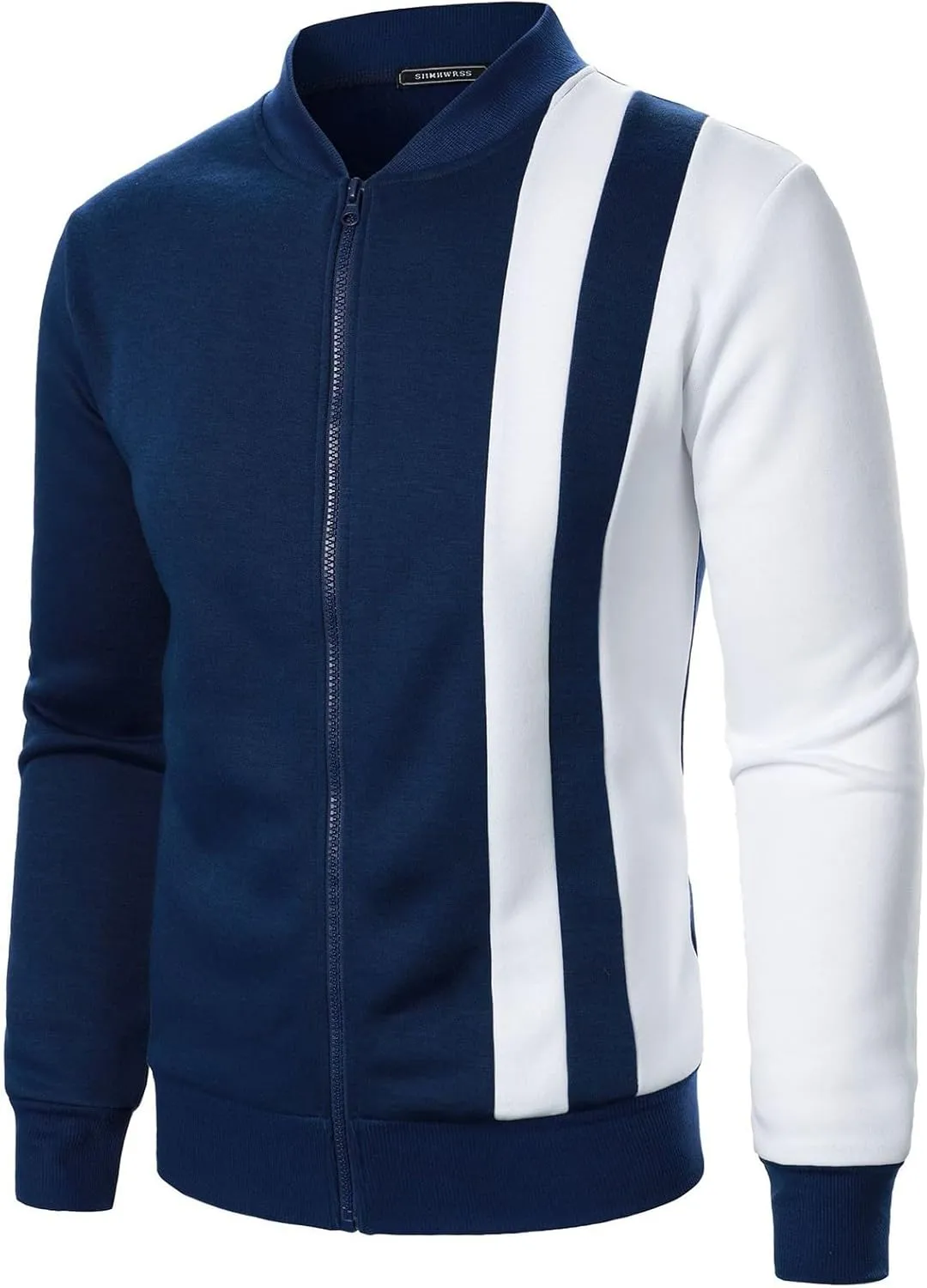 Hoodie Jacket for Men 2024 Fall Jacket Colorblock Zipper Jacket Fashion Lightweight Winter Coats Softshell Outerwear