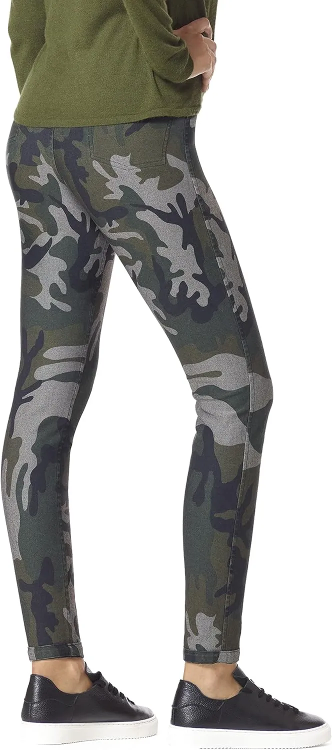 HUE Women's Reversible Denim High Rise Leggings