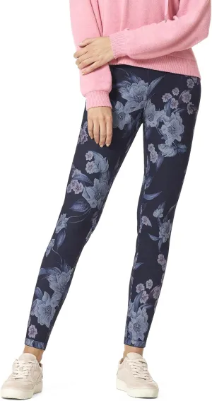 HUE Women's Reversible Denim High Rise Leggings