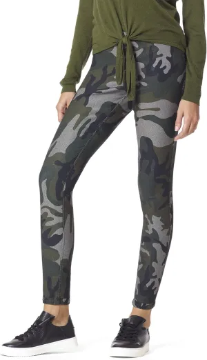 HUE Women's Reversible Denim High Rise Leggings