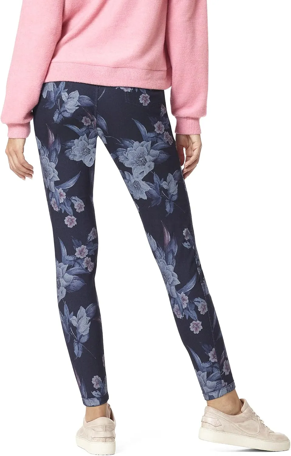 HUE Women's Reversible Denim High Rise Leggings