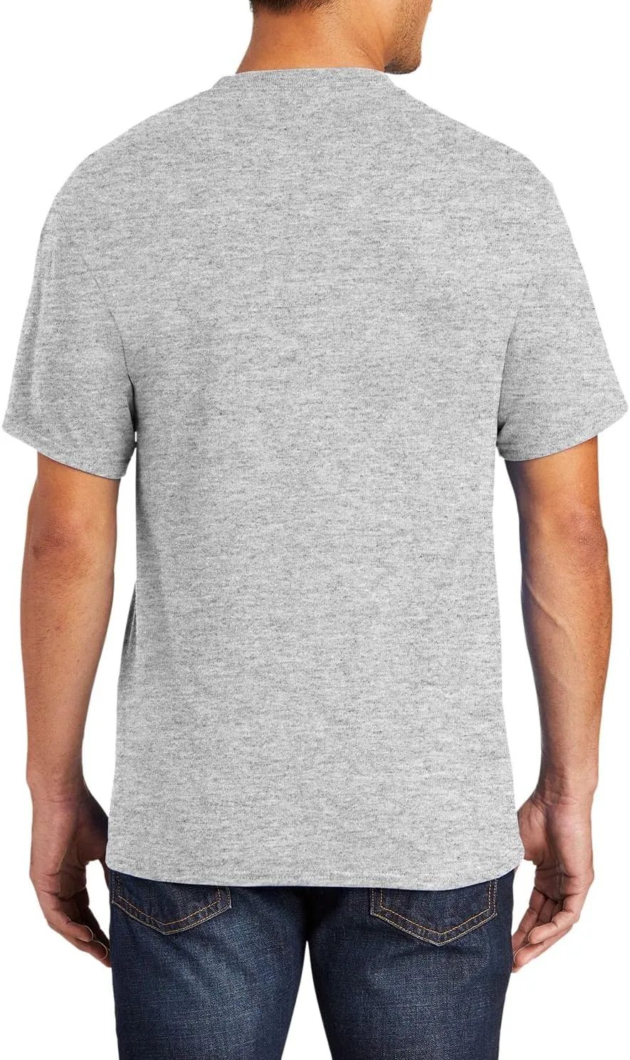 JustBlanks Mens Casual Tall Short Sleeve Tee Shirt Core Blend Crew Neck Pocket Tees for Men