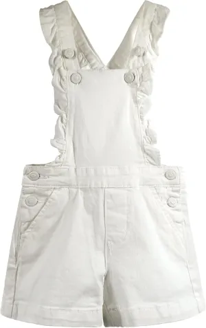 KIDSCOOL SPACE Girls Boys Jeans Shorts,Adjustable Straps Summer Denim Shortalls