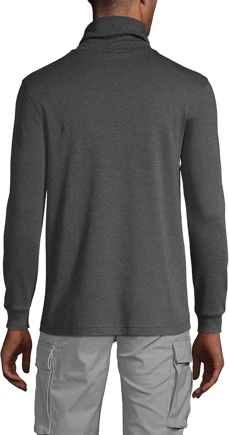Lands' End Men's American-Grown Supima Cotton Turtleneck Shirt