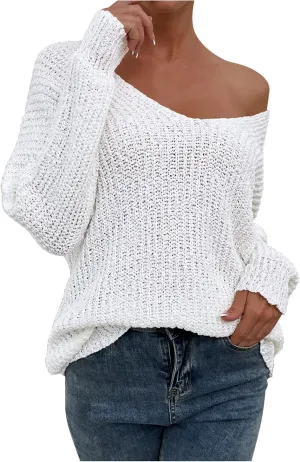 LCMTWX Women Autumn Winter Colorblock Pullover Sweaters Loose Sweater Pullover Loose Chunky Knit Jumper Tops Blouse 2023