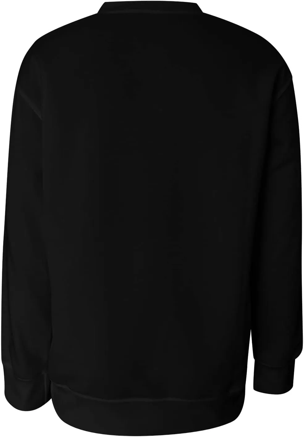 LCMTWX Womens Casual Round Neck Sweatshirt Long Sleeve Top Cute Pullovers Plus Size Loose Solid Pullover Sweater Sweatshirts