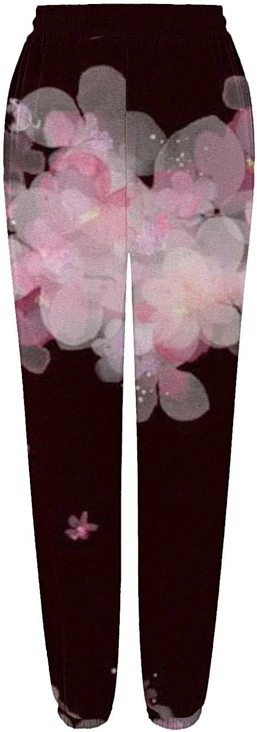 LCMTWX Women's Pants Sweatpants Joggers Pants Workout High Waisted Yoga Pants with Pockets Womens Open Hem Sweatpants Black