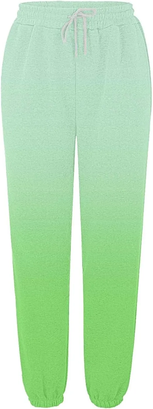 LCMTWX Women's Pants Sweatpants Joggers Pants Workout High Waisted Yoga Pants with Pockets Womens Open Hem Sweatpants Black