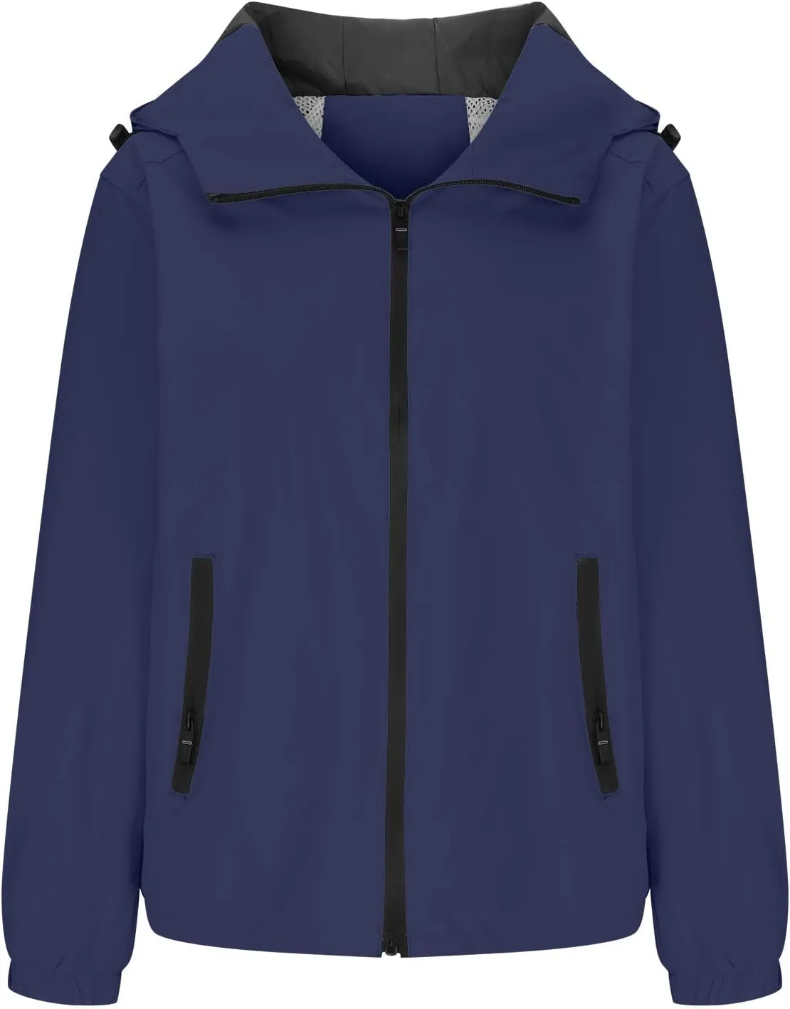 Lightweight Waterproof Jacket Women Hoodies Winter Fall Lightweight Long Sleeve Oversied Full Zip Coat Ourtwear