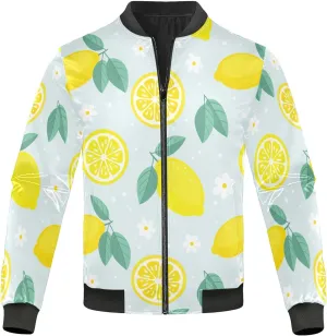 linqin Fruity Lemon Lightweight Jackets For Men Waterproof Windbreaker Mens Jacket Lightweight Zipper Jacket Men Travel