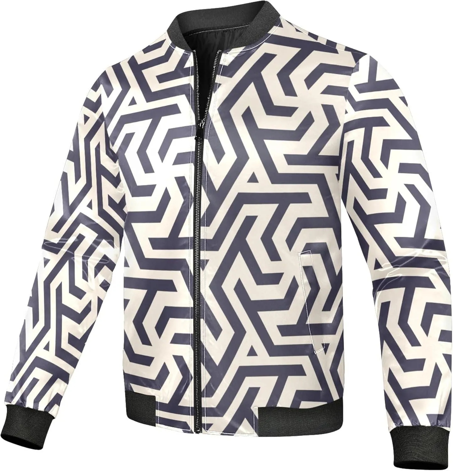 linqin Isalamic Pattern Mens Lightweight Rain Jacket Mens Windbreaker Jackets Lightweight Men S Coats Work Jacket