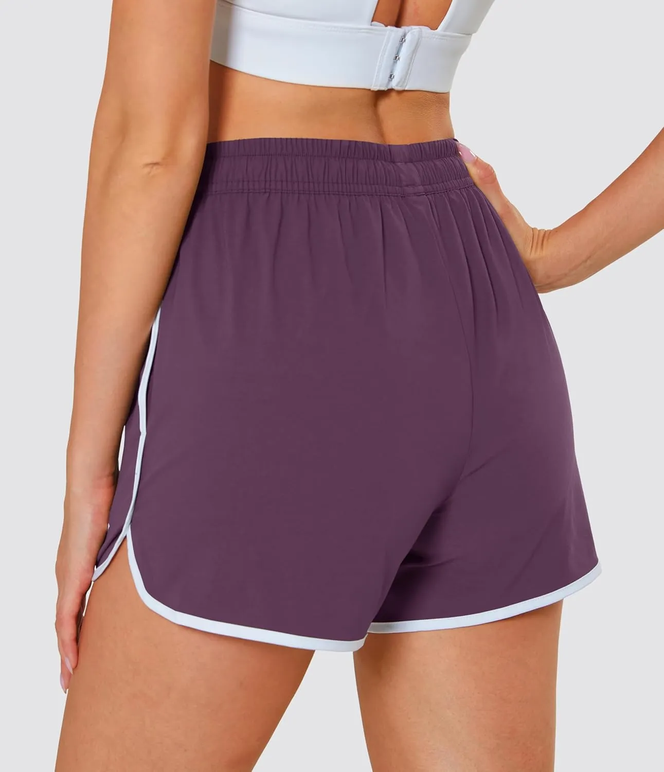 MAGCOMSEN Women's Athletic Shorts with Pockets Quick Dry Lightweight 3.5" Running Gym Workout Shorts Hiking Sport