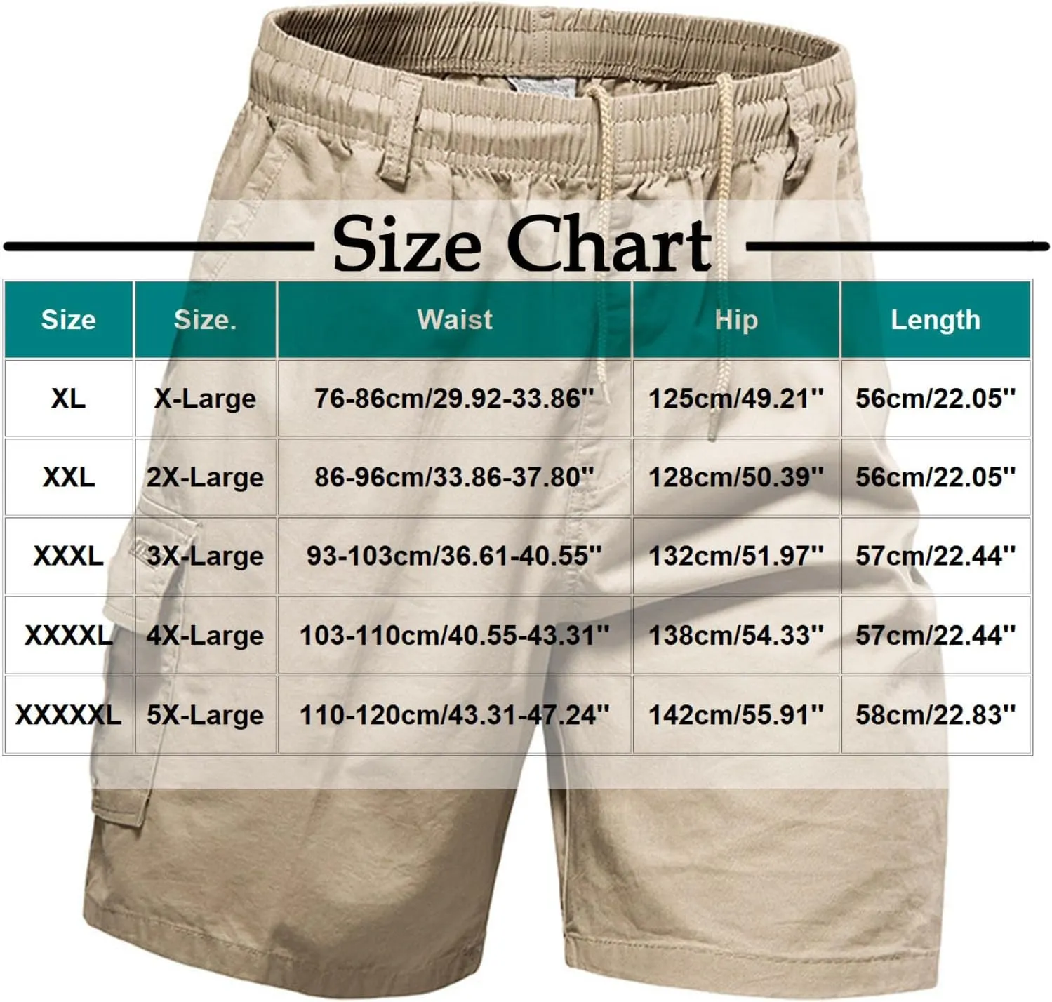 Men Cargo Shorts Outdoor Utility Workwear Heavy Duty Fabric Relaxed Fit Big and Tall Summer Lounge Shorts