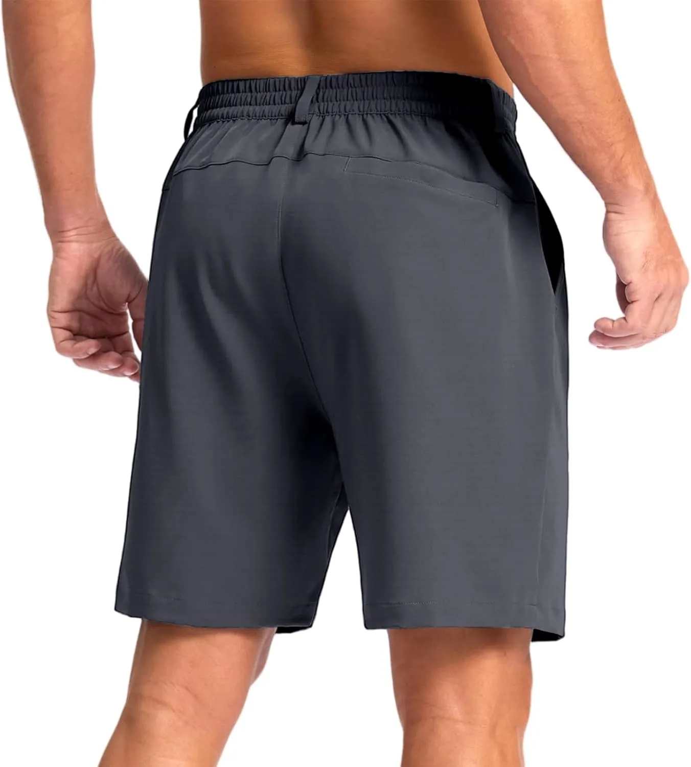 Men Casual Golf Shorts 7" Lightweight Stretch with Pockets Quick Dry Breathable Comfy for Work Hiking