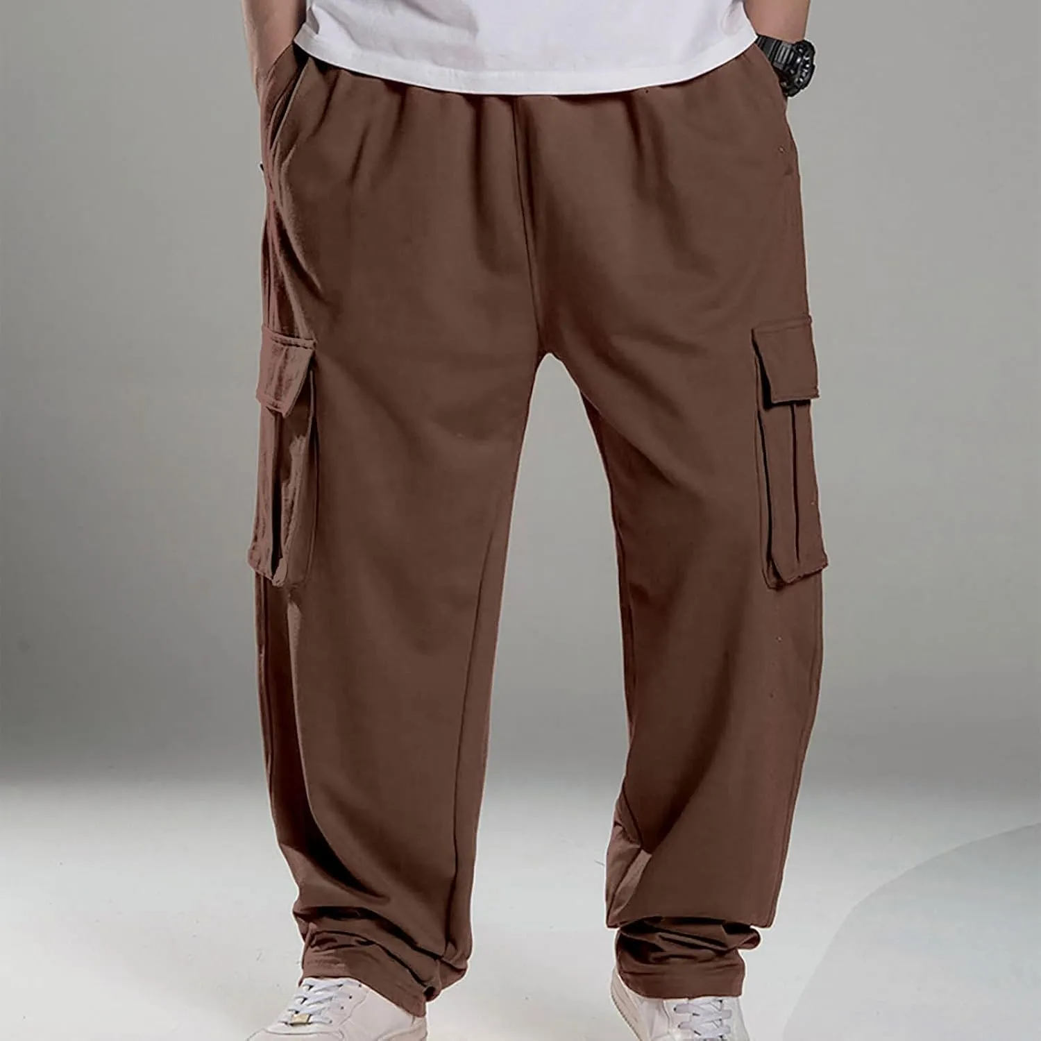 Men Joggers Mens Fashion Joggers Sports Pants Casual Cotton Cargo Pants Gym Sweatpants Trousers Mens Casual Cotton