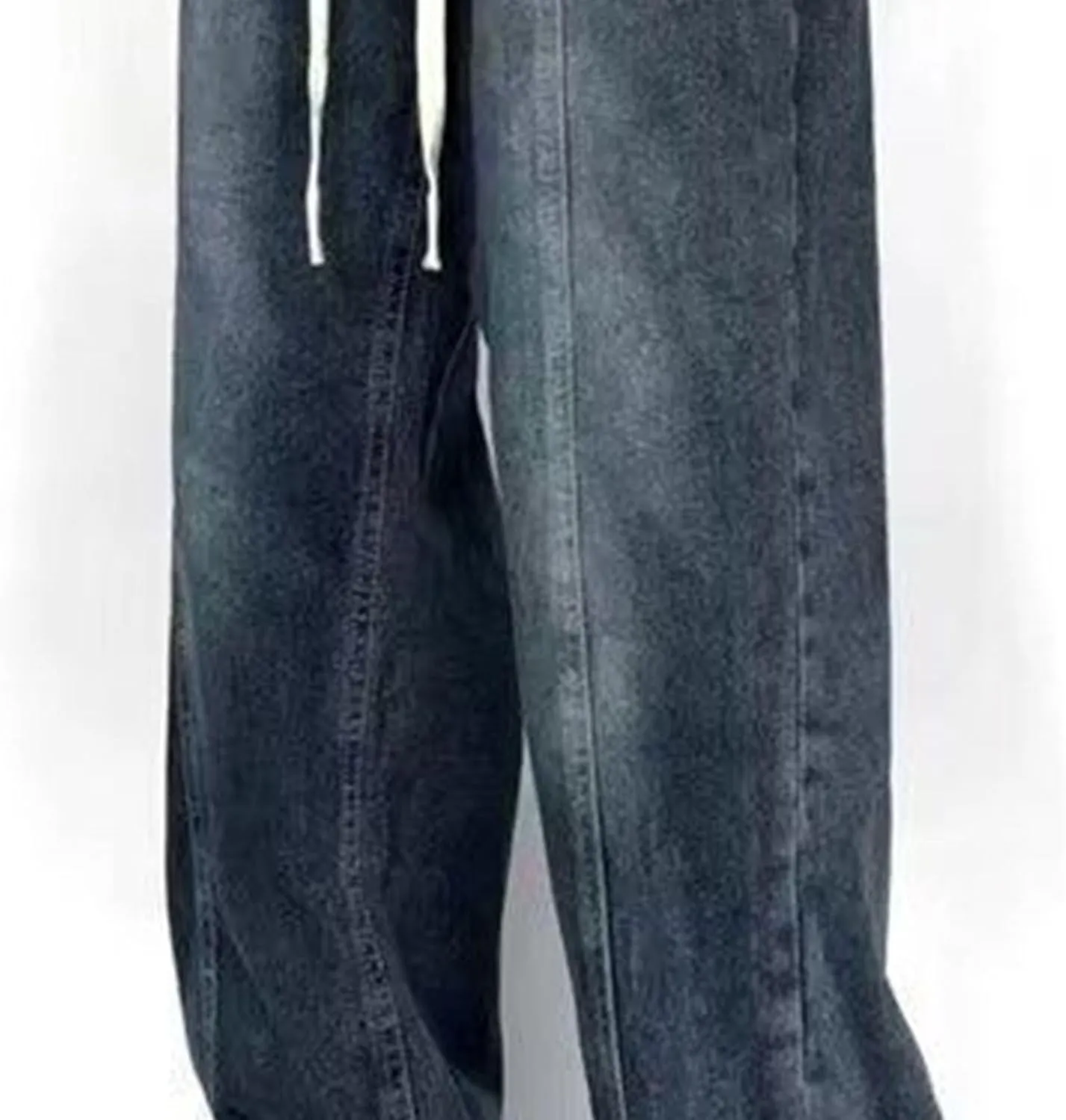 Men Vintage Baggy Jeans with Multiple Pockets Casual Hip Hop Straight Leg Jeans Fashion Cargo Distressed Loose Jean
